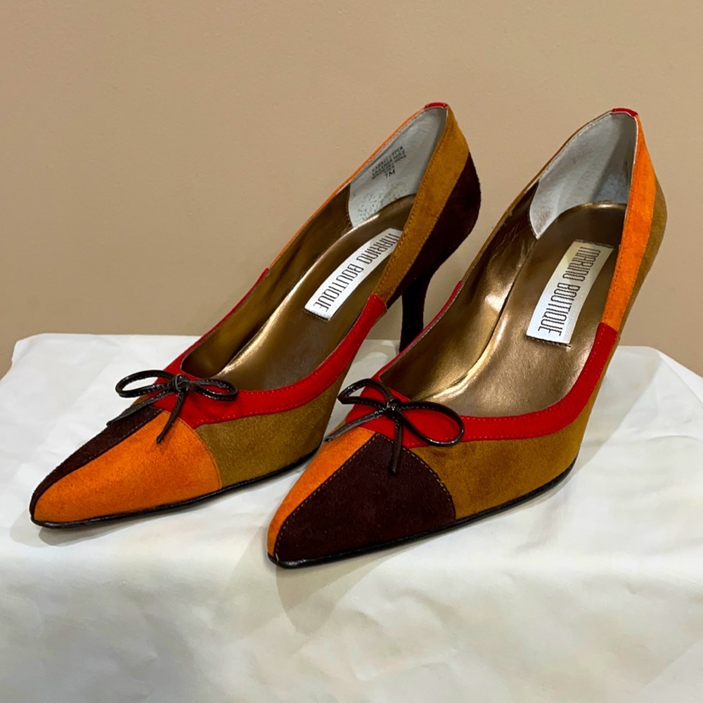 Color block boutique shoes